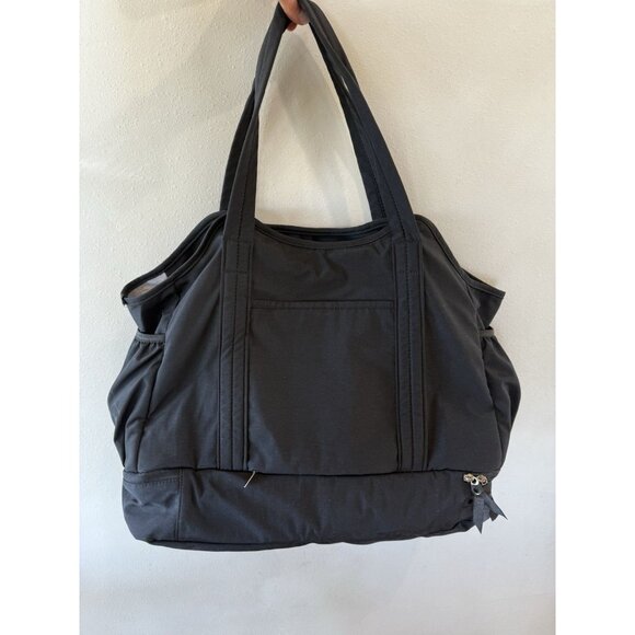 Bostanten Black Large Duffle Weatherproof Weekender Laptop Computer Bag - Picture 4 of 6